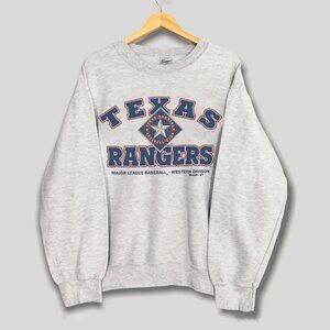 90s Vintage Texas Rangers Sweatshirt, Retro MLB Texas Rangers Baseball Shirt Tee